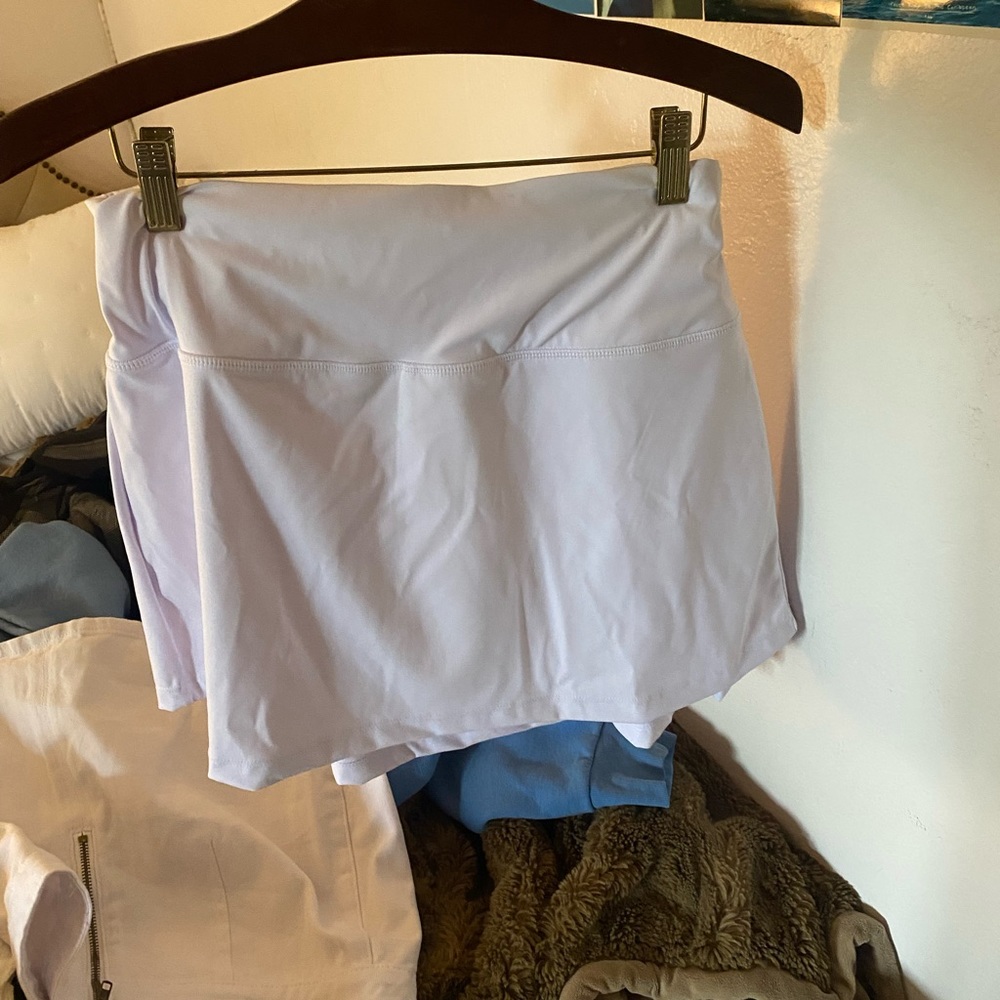 White tennis skirt